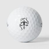 Libra Zodiac Symbol Golf Balls Golfballen (Voorkant)