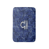 Libra Zodiac Symbol op Blue Digital Camo Badmat (Voorkant Verticaal)