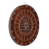 Libra Zodiac Symbol op Mahogany Dartbord (Voorkant Links)