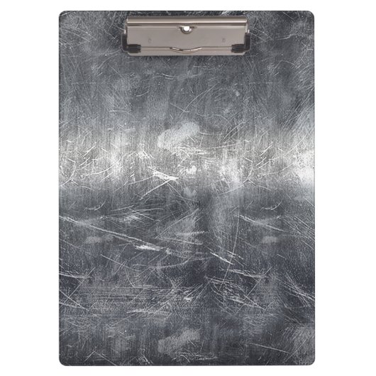 Libra Zodiac Symbol Silver Steel Style Klembord (Voorkant)