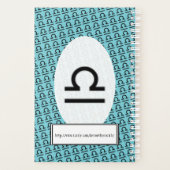 Libra Zodiac Symbol Standard by Kenneth Yoncich Planner (Achterkant)