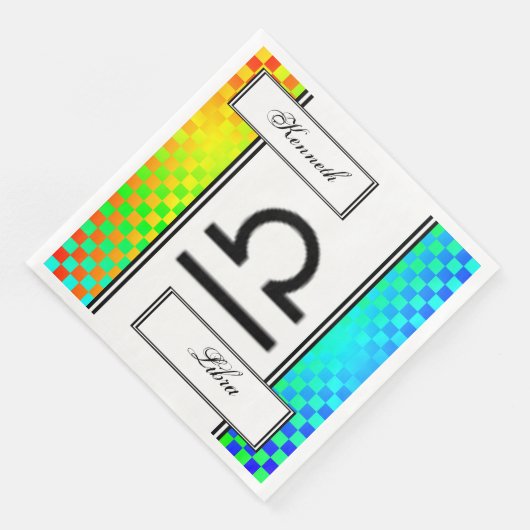 Libra Zodiac Symbol Standard by Kenneth Yoncich Servetten (Hoek)