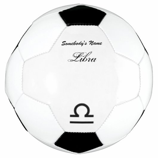Libra Zodiac Symbol Standard by Kenneth Yoncich Voetbal (Voorkant)