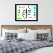 Libra Zodiac Symbol Wrapped Canvas (Insitu (Slaapkamer))
