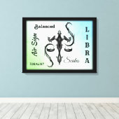 Libra Zodiac Symbol Wrapped Canvas Afdruk (Insitu (Houten vloer))