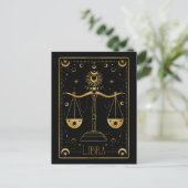 Libra zodiac-symbool briefkaart (Staand voorkant)