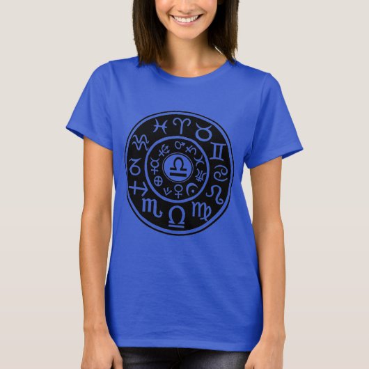 Libra Zodiac T-shirt (Voorkant)
