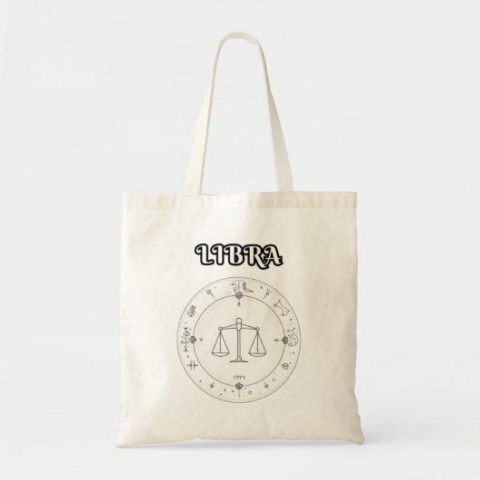 libra zodiac tote bag (Voorkant)