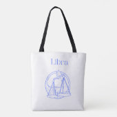 Libra Zodiac Tote Bag (Achterkant)