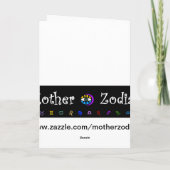 LIBRA - ZODIAC-WENSKAART FEESTDAGEN KAART (Achterkant)