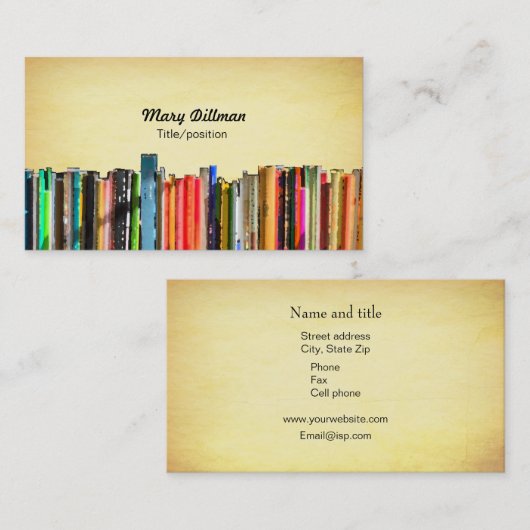 Libraars Visitekaartje (Voorkant / Achterkant)