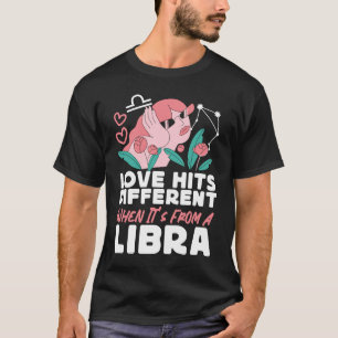 Libradische Zodiac Love is anders als hij van een  T-shirt