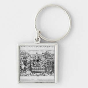 Librae Religionis Typus', allegorie Sleutelhanger