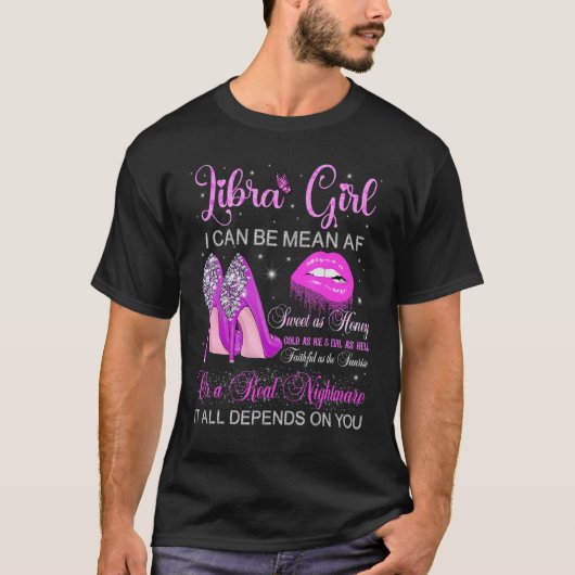 Libragier Birthday High Heels Driving Lips Butte T-shirt (Voorkant)