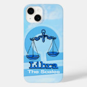 Libraluchtbord zodiale iphoneblauw Case-Mate iPhone case (Achterkant)