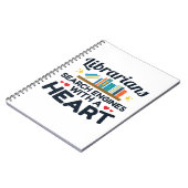 Libraren zoeken motoren met een hart notitieboek (Linkerzijde)