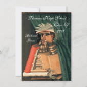 LIBRARIAANSE AFSTUDEREN PARCHMENT WAX SEAL MONOGRA KAART (Voorkant)