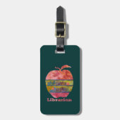 Librarian Apple Bagagelabel (Voorkant verticaal)