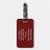 Librarian Apple Bagagelabel (Achterkant verticaal)