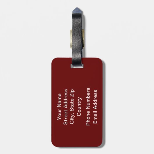 Librarian Apple Bagagelabel (Achterkant verticaal)
