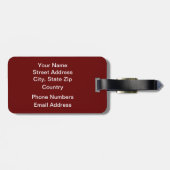 Librarian Apple Bagagelabel (Achterkant horizontaal)