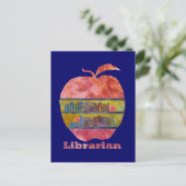 Librarian Apple Briefkaart (Staand voorkant)