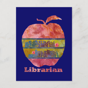 Librarian Apple Briefkaart