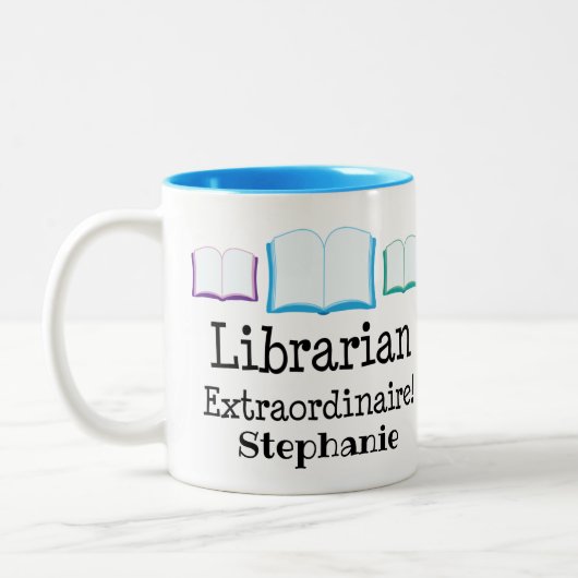 Librarian Apprecialized Tweekleurige Koffiemok (Links)