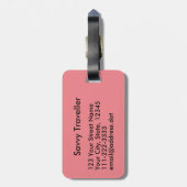 Librarian Bag ID Label Bagagelabel (Achterkant verticaal)