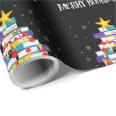 Librarian Book Lover Books kerstboom Merry Bo Cadeaupapier (Rol Hoek)