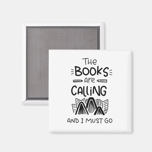 Librarian, Book Lover, Bookworm Magnet (Voorkant / Achterkant)