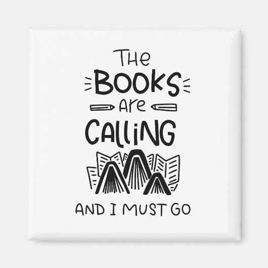 Librarian, Book Lover, Bookworm Magnet (Voorkant)