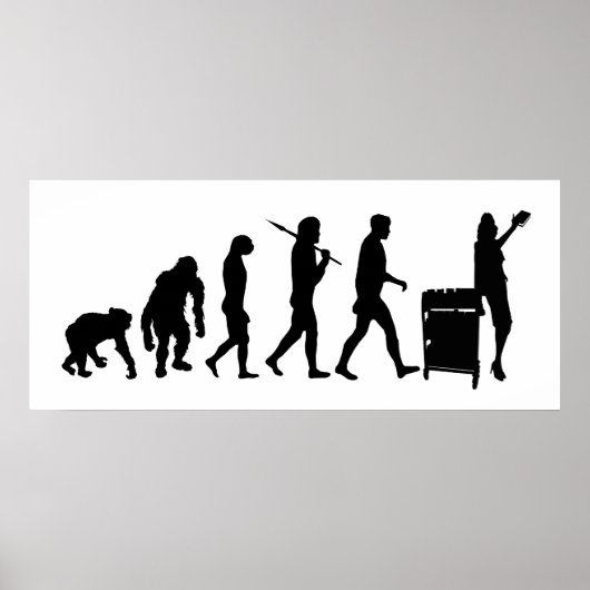 Librarian book lovers library index card poster (Voorkant)