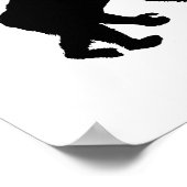 Librarian book lovers library index card poster (Hoek)