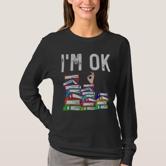Librarian Book Reader Funny Book Lover T-shirt (Voorkant)