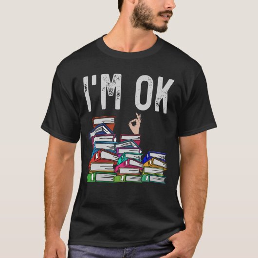 Librarian Book Reader Funny Book Lover T-shirt (Voorkant)