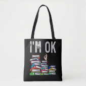 Librarian Book Reader Funny Book Lover Tote Bag (Voorkant)