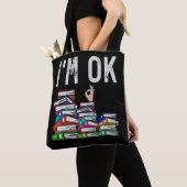 Librarian Book Reader Funny Book Lover Tote Bag (Dichtbij)