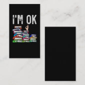 Librarian Book Reader Funny Book Lover Visitekaartje (Voorkant / Achterkant)