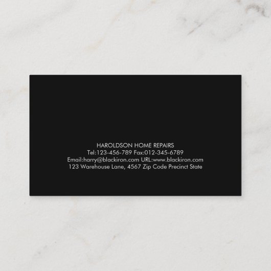 Librarian Book Store Visitekaartje (Achterkant)