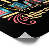 Librarian Bookworm Book Lover Library Poster (Hoek)