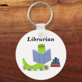 Librarian - Bookworm Sleutelhanger (Voorkant)