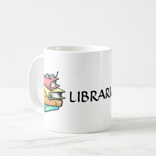 Librarian Coffee Mok (Voorkant links)
