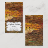 Librarian Colorful Books Visitekaartje (Voorkant / Achterkant)