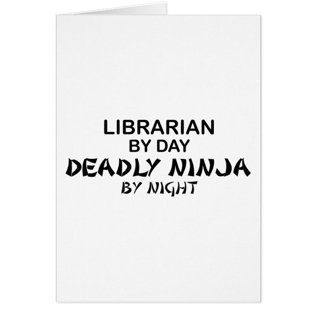 Librarian Deadly Ninja bij nacht (Voorkant)