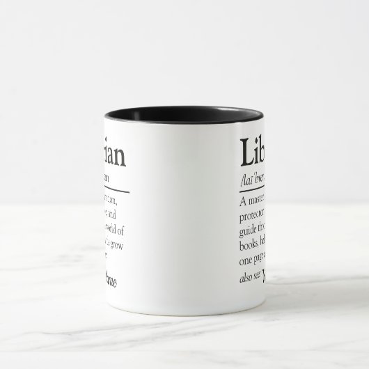 Librarian Definition Persoonlijke waardering Mok (Midden)