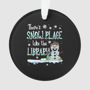 Librarian Er is sneeuwruimte als de bibliotheek Ornament