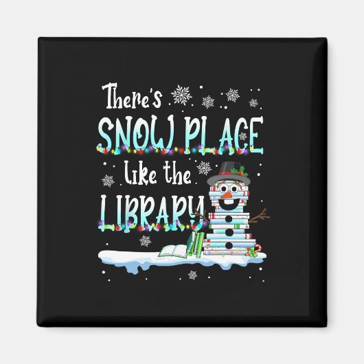 Librarian Er is sneeuwruimte zoals de bibliotheek  Magneet (Voorkant)