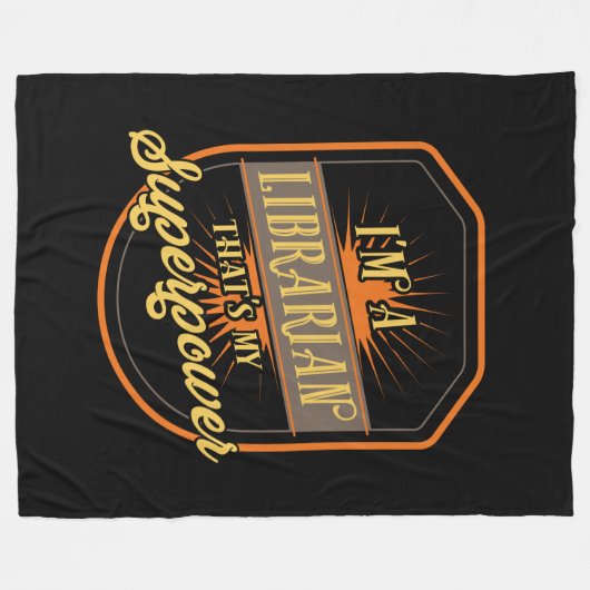 Librarian Fleece Deken (Voorkant (Horizontaal))