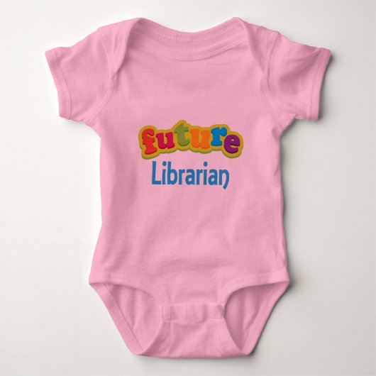 Librarian (Future) Baby Baby T-Shirt (Voorkant)